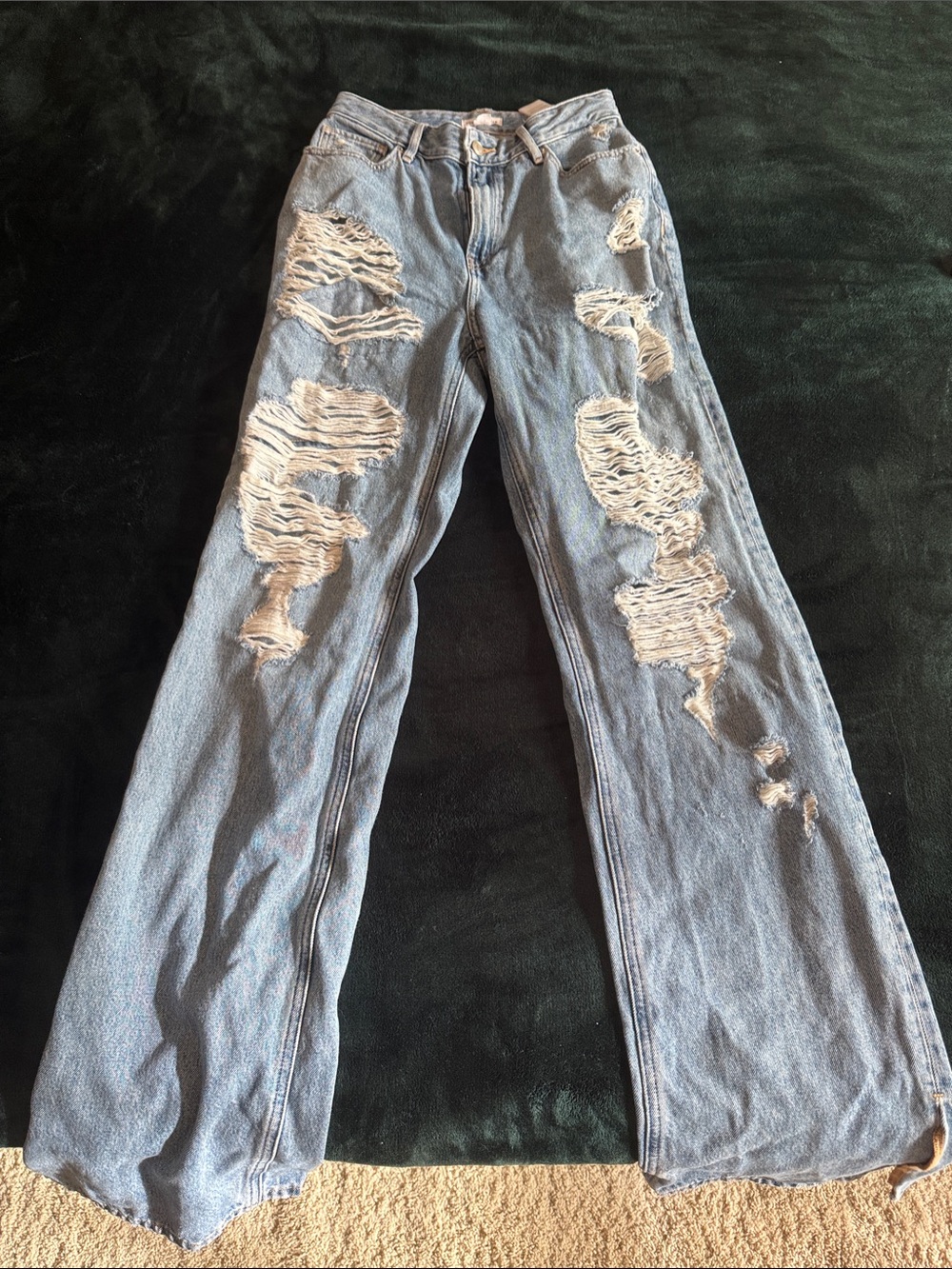 Good American The Khloe Jean - super high rise straight 36” inseam